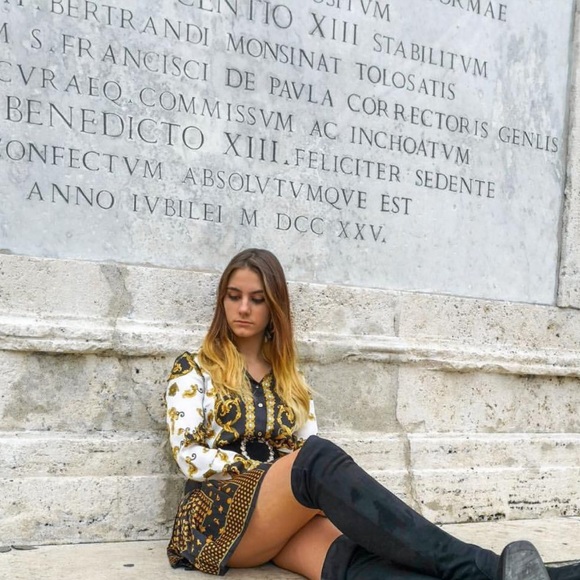 🎉Host Pick🎉BLOGGERS FAV Zara Patchwork Dress - Picture 6 of 8